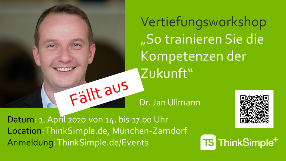 Workshop – So trainieren Sie die Kompetenzen der Zukunft – 1. April 2020 ab 14.00 Uhr