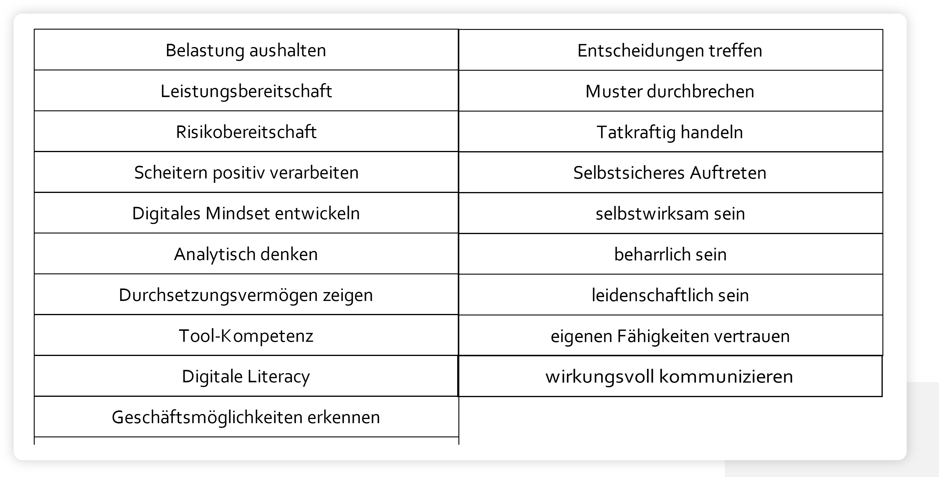 Kompetenzmodell Terrier